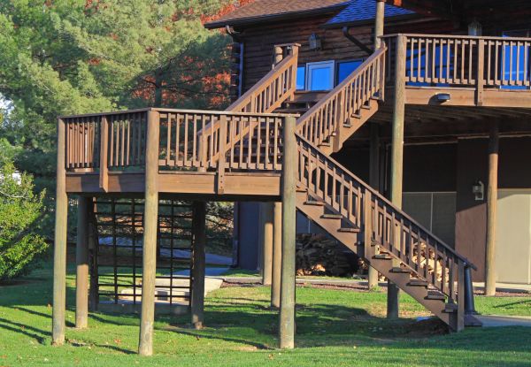 Deck Piling Installation